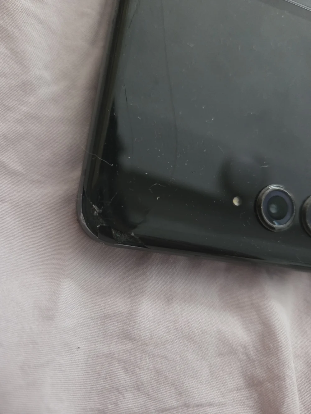 Foldable Smartphone with Dual Rear Cameras - Black